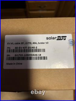 SolarEdge SE-EV-SA-KIT-LJ40P 25ft AC Smart EV Charger Kit