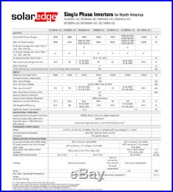 SolarEdge SE10000A-US 10Kw 240v Grid-tie Solar Inverter Rapid Shutdown