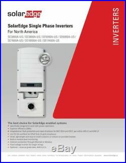 SolarEdge SE10000A-USR00NNU2, 10000W Grid Tie Inverter, 240V