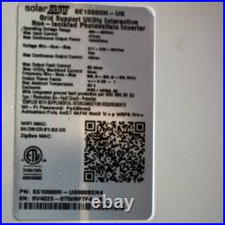 SolarEdge SE10000H-US HD-Wave Grid-Tie String Inverter 10000W Wi-Fi Arc SolarEdge SE10000H-US HD-Wave Grid-Tie String Inverter 10000W Wi-Fi Arc
