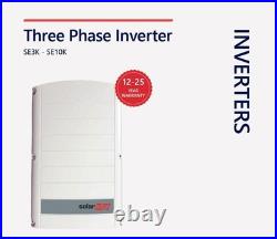 SolarEdge SE10K-RW0TEBNN4 3PH Inverter 10kW SetApp Config, Grid-Tie, New