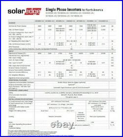 SolarEdge SE11400A-USR00NNC2, 11400W Grid Tie Inverter, 240withRGM
