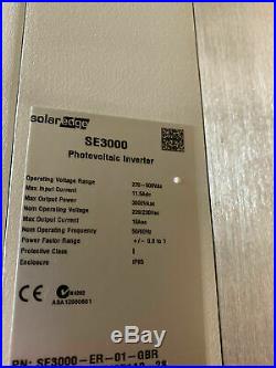 SolarEdge SE3000 Solar PV Inverter 3KW Single Phase 3000 Watts IP65
