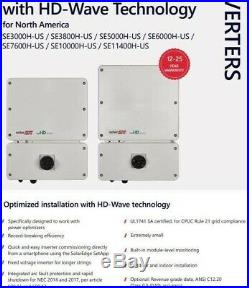 SolarEdge SE7600H-USBNU4 Screenless Inverter New