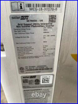 SolarEdge Single Phase 3800W Inverter SE7600A-US UL1741 SA CERTIFIED