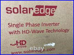 Solaredge SE5000H-US000BNU4 Single Phase Inverter With HD-Wave Technology New