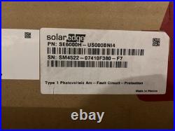 Solaredge SE6000H-US000BNI4 6Kw 240 V Single Phase String Wave Inverter NEW