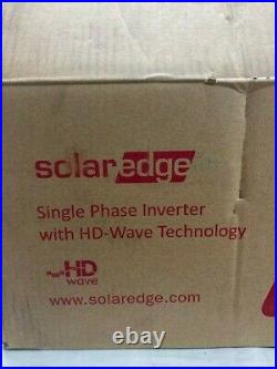 Solaredge SE6000H-US000BNU4 Single Phase Wave Inverter- NEW- OPENED BOX