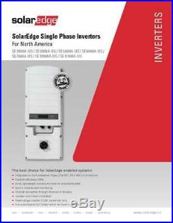 Solaredge Se11400a-us Grid Tie Inverter 11400w 240 Vac, New In Factory Box