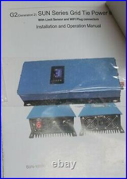 Sun Series Sun-1000GTIL2-Wi-Fi Blue DC45-90V 1000W Solar Grid Tie Power Inverter