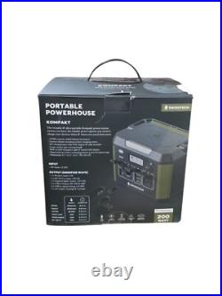 Swiss Tech 200W Portable Power Station, 193Wh, Solar Generator for Camping and T
