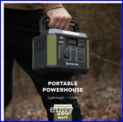 Swiss Tech 200W Portable Power Station, 193Wh, Solar Generator for Camping and T