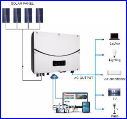 Three Phase Grid Tie Solar PV Inverter 11kW MPPT Self Consumption Feed in Tariff