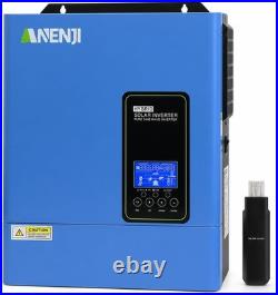 US 4200W 24V Solar Hybrid Inverter 110V 120V Pure Sine Wave 120A MPPT Controller