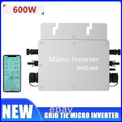 US 600W Grid Tie Micro Inverter DC28-50V MPPT Solar Wechselrichter IP65 with LCD