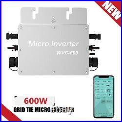 600W MPPT Solar Grid Tie Inverter DC22-60V to AC110/220V Pure Sine Wave Inverter 