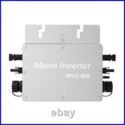 MPPT 600W Waterproof Grid Tie Inverter DC22-50V Pure Sine Wave Inverter 110/220V 