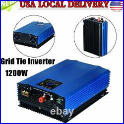 US MPPT Grid Tie Inverter Pure Sine Wave Home System 1200W DC To AC 110V NEW