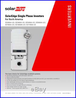 USED Solaredge 11400w Grid-Tie Solar Inverter SE11400A-USR00NNU2