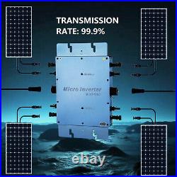 VEVOR 1200W Solar Grid Tie Micro Inverter, Solar Micro Inverter, IP65 Waterproof