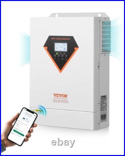 VEVOR 6000W Hybrid Solar Inverter 48V DC Pure Sine Wave 220V MPPT Off Grid New