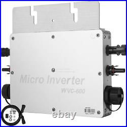 VEVOR 600W MPPT Waterproof Solar Grid Tie Inverter DC to AC 220V Micro Inverter