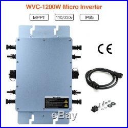 WVC-1200W MPPT Micro Solar Inverter Pure Sine Wave IP65 For Solar Panel Portable