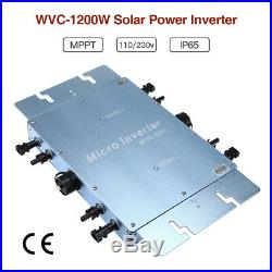 WVC-1200W MPPT Micro Solar Inverter Pure Sine Wave IP65 For Solar Panel Portable