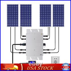 WVC-1200W MPPT Solar Micro Inverter Grid Tie Grid Pure Sine Wave Inverter DC-AC