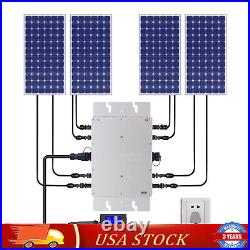 WVC-1200W MPPT Solar Micro Inverter Grid Tie Grid Pure Sine Wave Inverter DC-AC