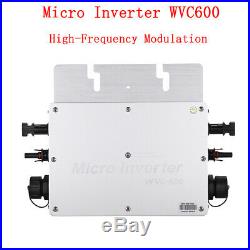 WVC-300With600With1200W 110V/230V MPPT Solar Grid Tie Micro Inverter Waterproof
