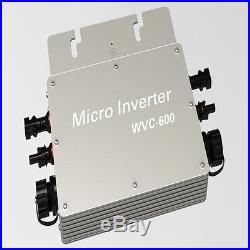 WVC 600W Solar Inverter 600 Watt Grid Tie Inverter MPPT Pure Sine Wave 22-50V DC