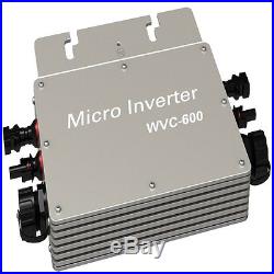 WVC 600W Solar Inverter 600 Watt Grid Tie Inverter MPPT Pure Sine Wave 22-50V DC