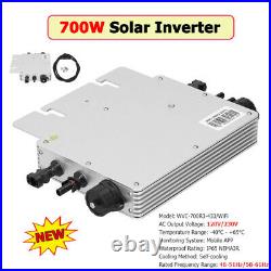 WVC-700R3 700W Microinverter Solar Grid Tie Inverter Wifi Control Current Invert