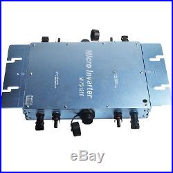 Waterproof 1200W Grid Tie Inverter DC22V 50V to AC110V 220V Solar Inverter IP65