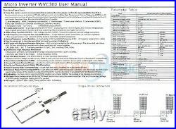 Waterproof 300W Grid Tie Inverter DC22V-50V to AC110V/220V MPPT Solar Inverter