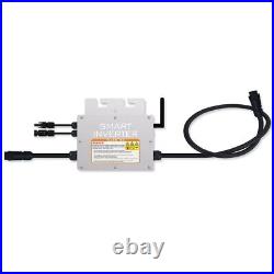 Waterproof Grid Tie Inverter with WiFi Control and Integrated AC Bus Cable