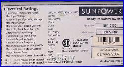 Xantrex / SUNPOWER Grid Tie Solar Inverter 5.0 KW 240V SPR5000X GT 5.0 POS GND