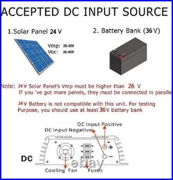 Y&H 1400W Grid Tie Inverter Stackable MPPT Pure Sine Wave DC30-45V Solar Input