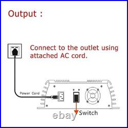 Y&H 1400W MPPT Grid Tie Solar Inverter 24V/36V Battery Discharge Mode AC110V Out