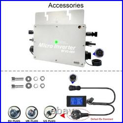 Y&H 600W Solar Grid Tie Micro Inverter AC Data Monitoring IP65 MPPT DC28-50V
