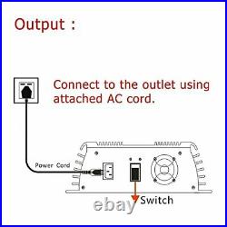 Y&H Grid Tie Inverter 600W Stackable DCDC15-28V PV Input AC110V MPPT Pure Sin